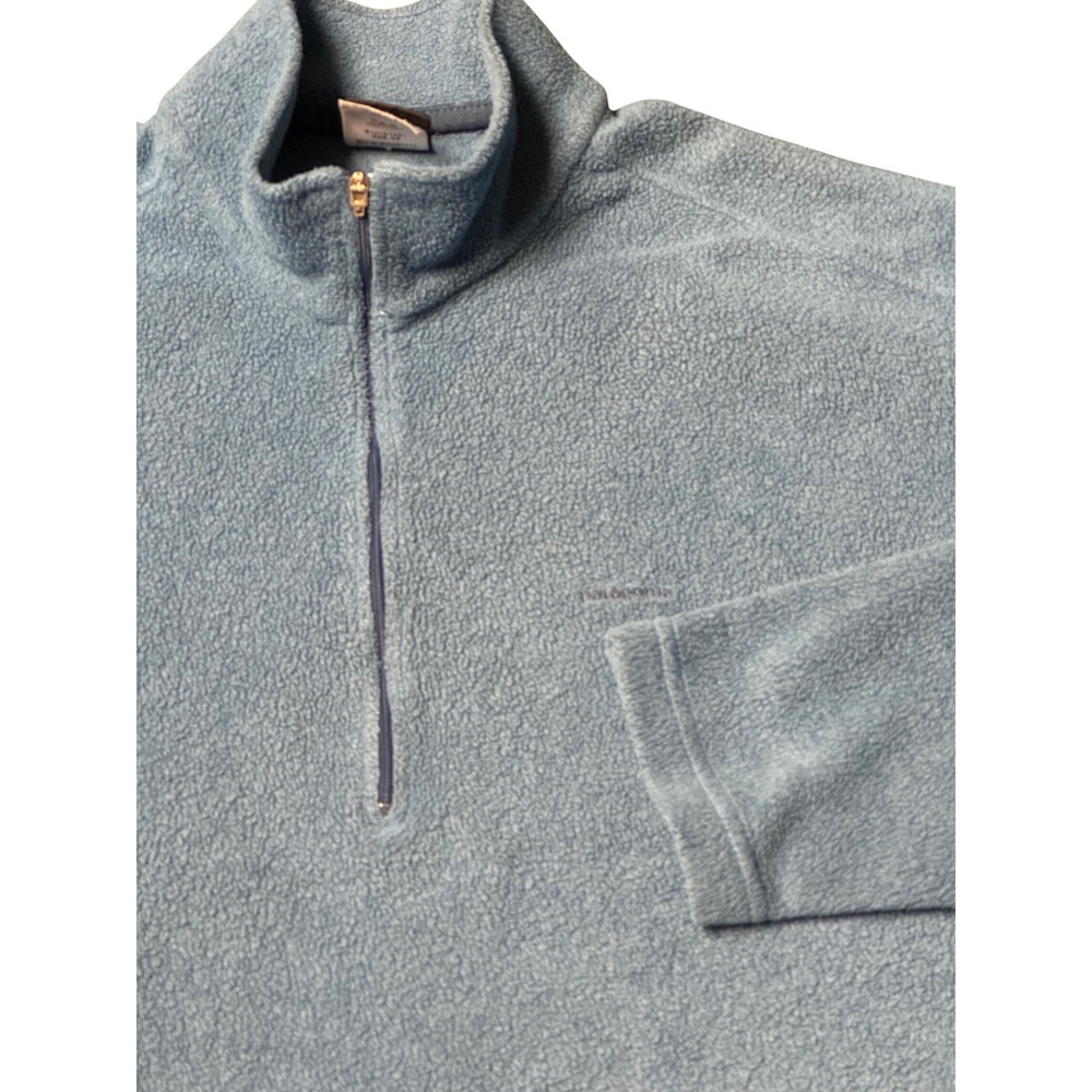 Vintage Patagonia Capilene Fleece Quarter Zip Mens Large Blue Pullover Gropcore - Picture 8 of 14